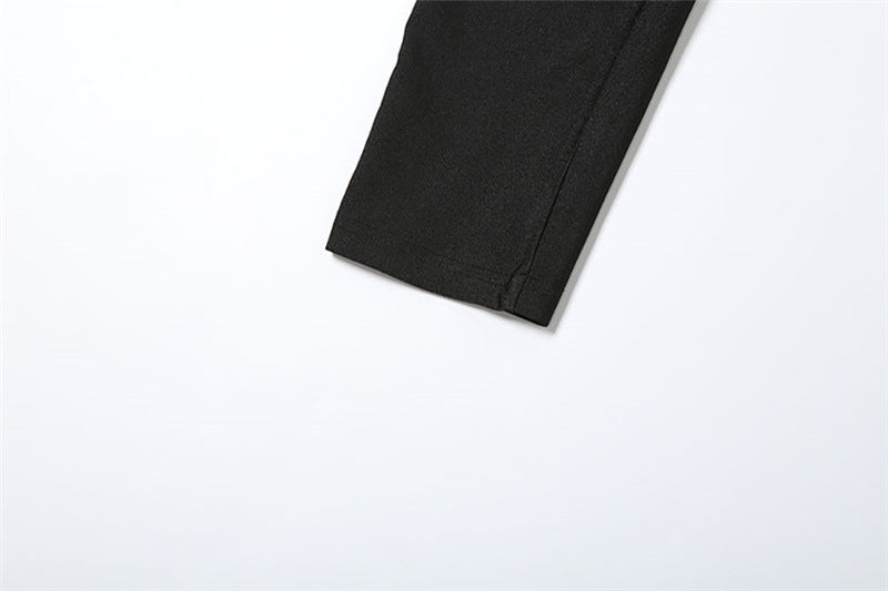 Summer Women Clothes Sexy Backless Contrast Color High Waist Tight Slimming One Piece Trousers