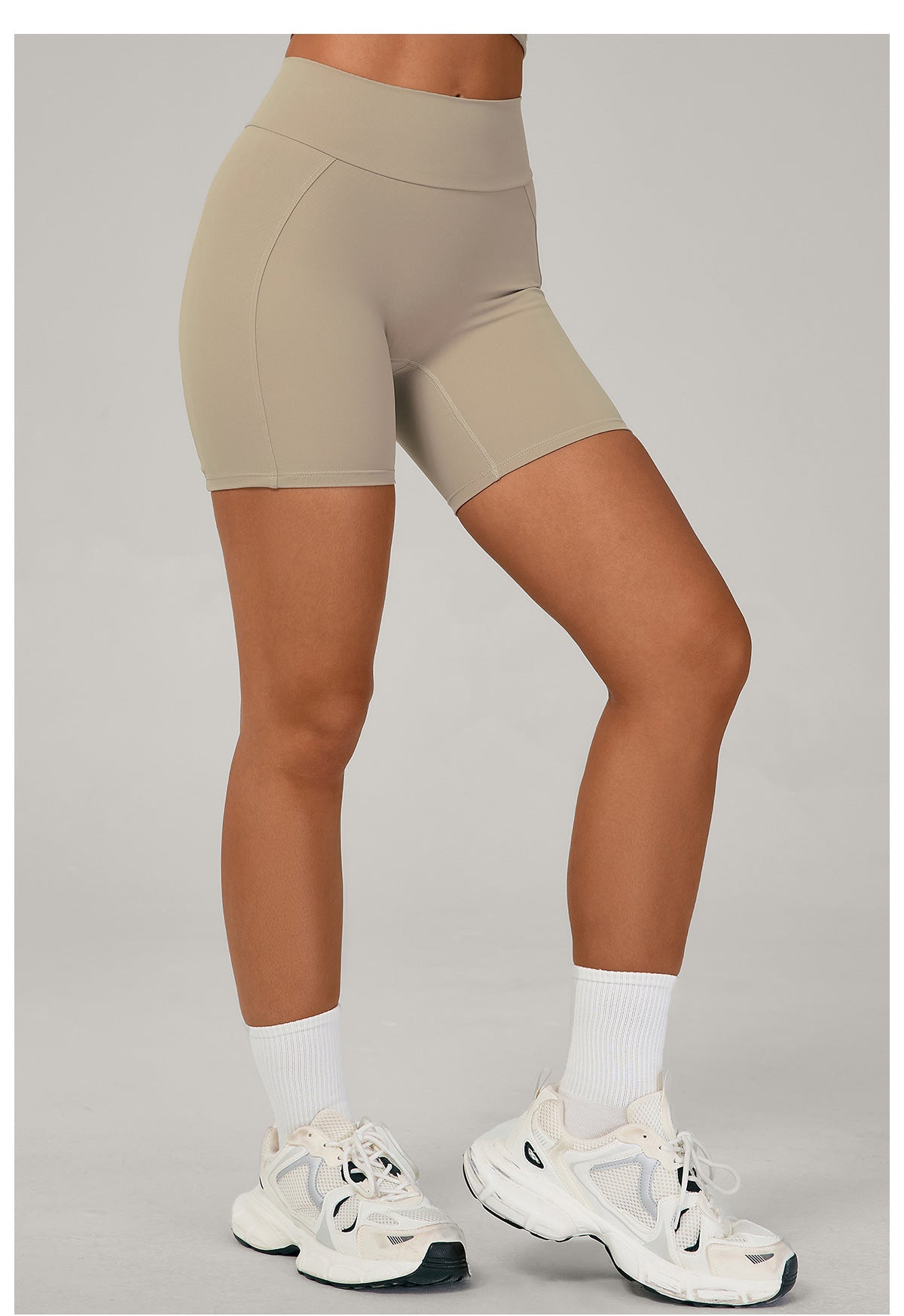 Autumn Sand Yoga Sports Shorts High Waist Tight Peach Hip Breathable Quick-Drying Running Workout Shorts