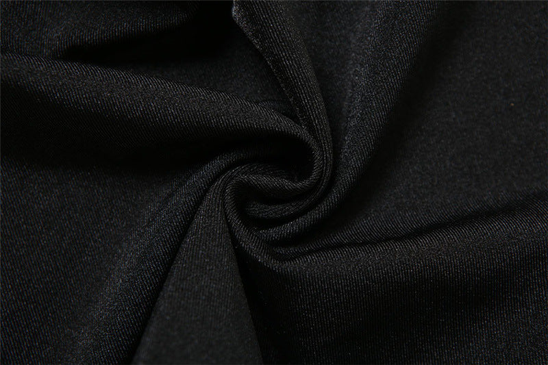 Summer Women Clothes Sexy Backless Contrast Color High Waist Tight Slimming One Piece Trousers