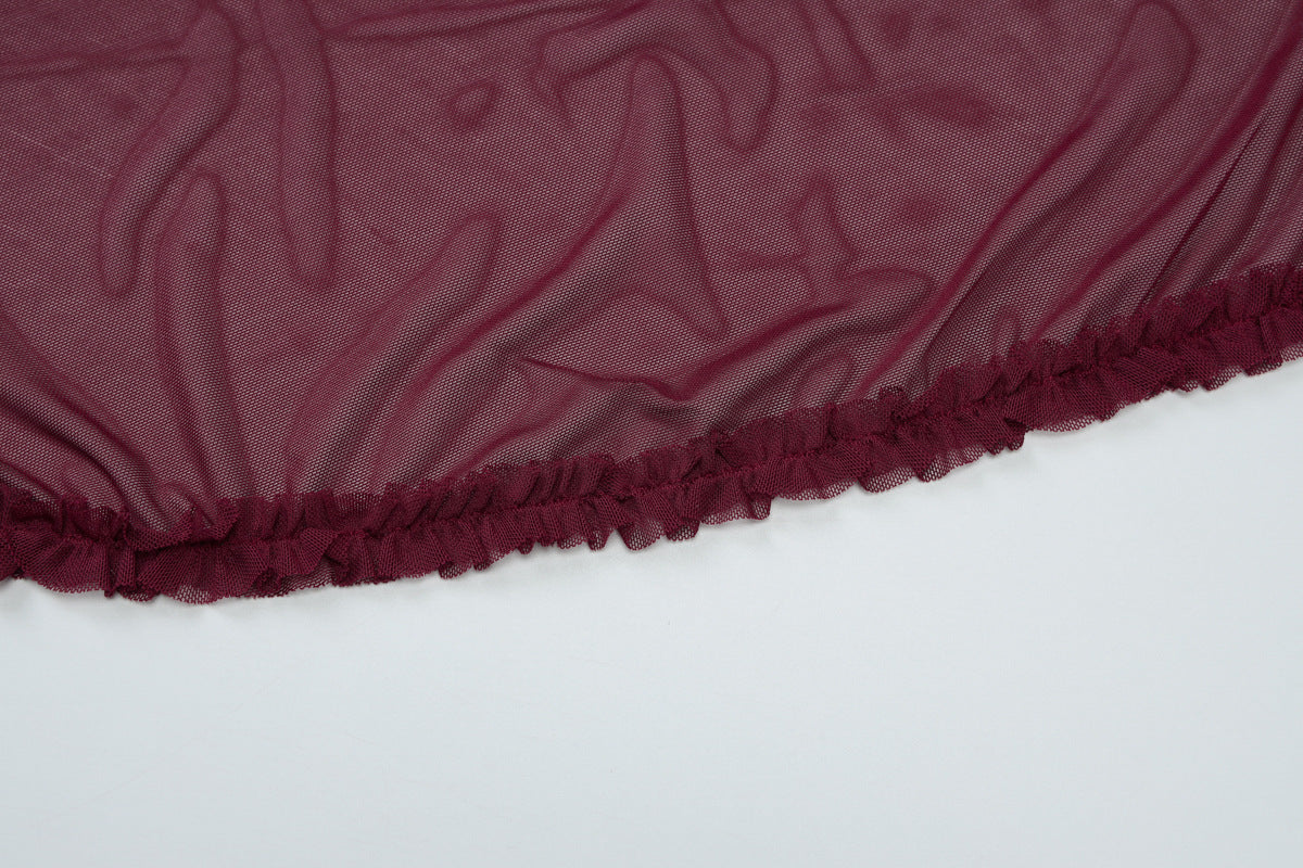 Summer Mesh Stitching Elegant Dress Maxi Dress V neck Halter Backless Sexy Dress Women