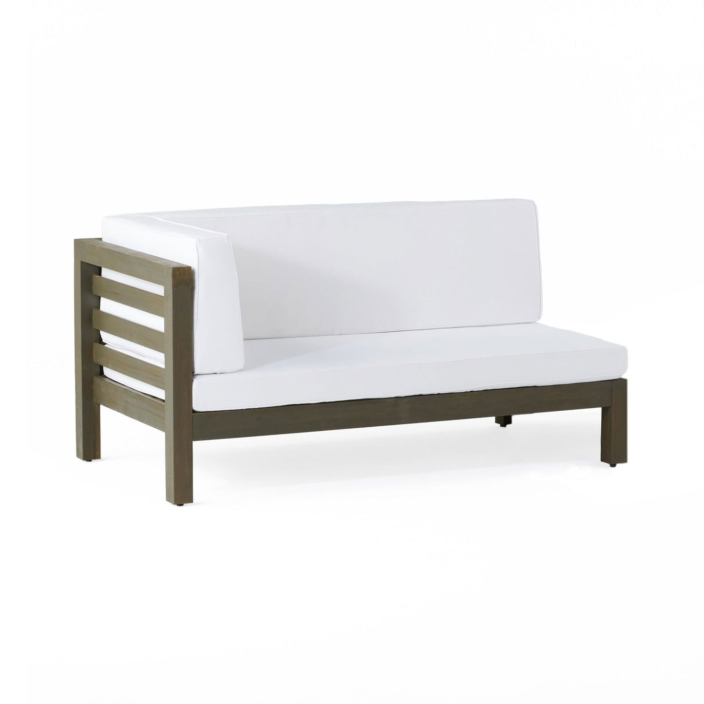 OANA LEFT CORNER BENCH AND COFFEE TABLE, WHITE himalipasal