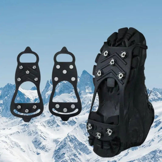 Outdoor Crampons Shoe Cover Anti-slip Artifact Ice Snow Climbing Studs Wear-resistant Mountaineering Snow Claws Simple 8 Teeth himalipasal