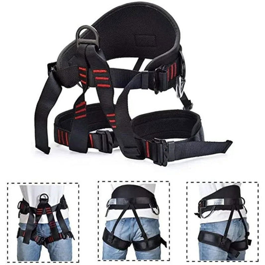 Outdoor Mountaineering Equipment Rescue Safety Belts Professional Half Body Adjustable Shoulder Straps Cave Exploration Supplies himalipasal