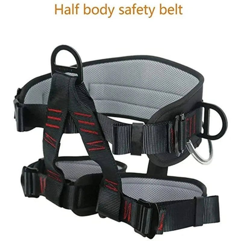 Outdoor Mountaineering Equipment Rescue Safety Belts Professional Half Body Adjustable Shoulder Straps Cave Exploration Supplies himalipasal