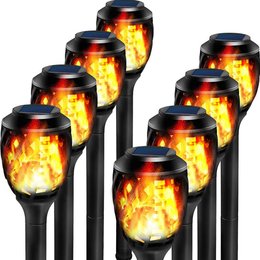 Outdoor Solar Lights, Water-Resistant Flickering Flames Torch Light, Landscape Decoration Lighting himalipasal