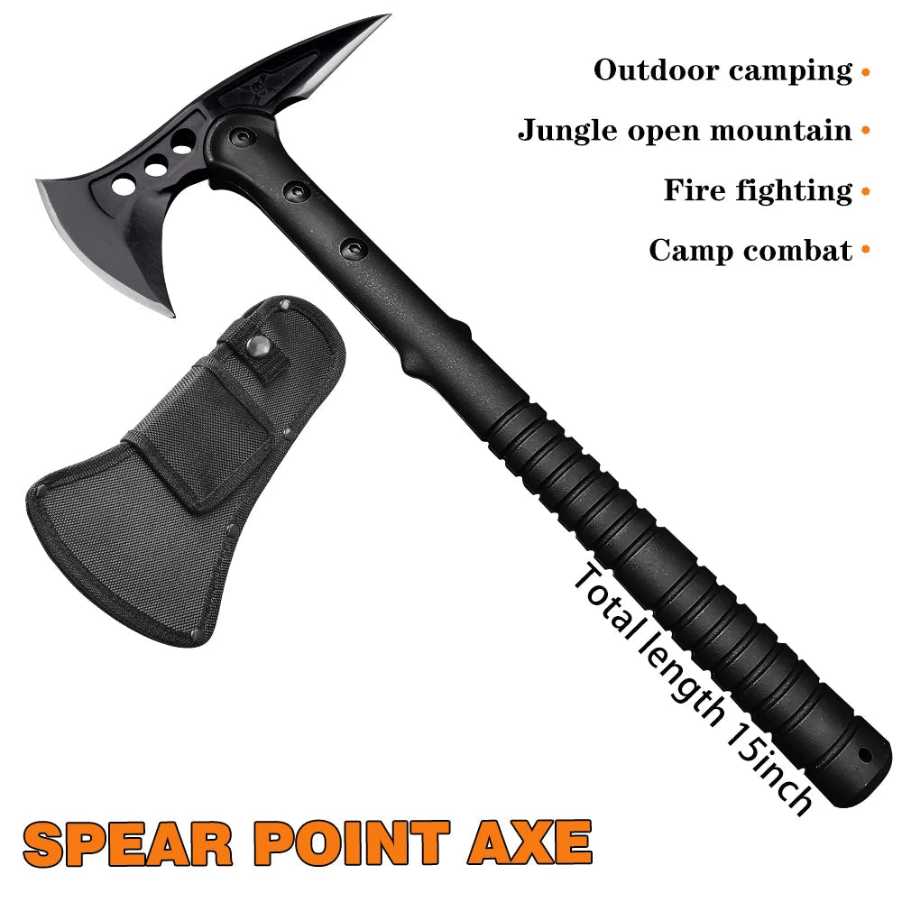 Outdoor Survival Axe Portable Multifunctional Tactical Ax Non-slip Handle Camping Axes Hunting Tomahawk Mountaineering Tool himalipasal