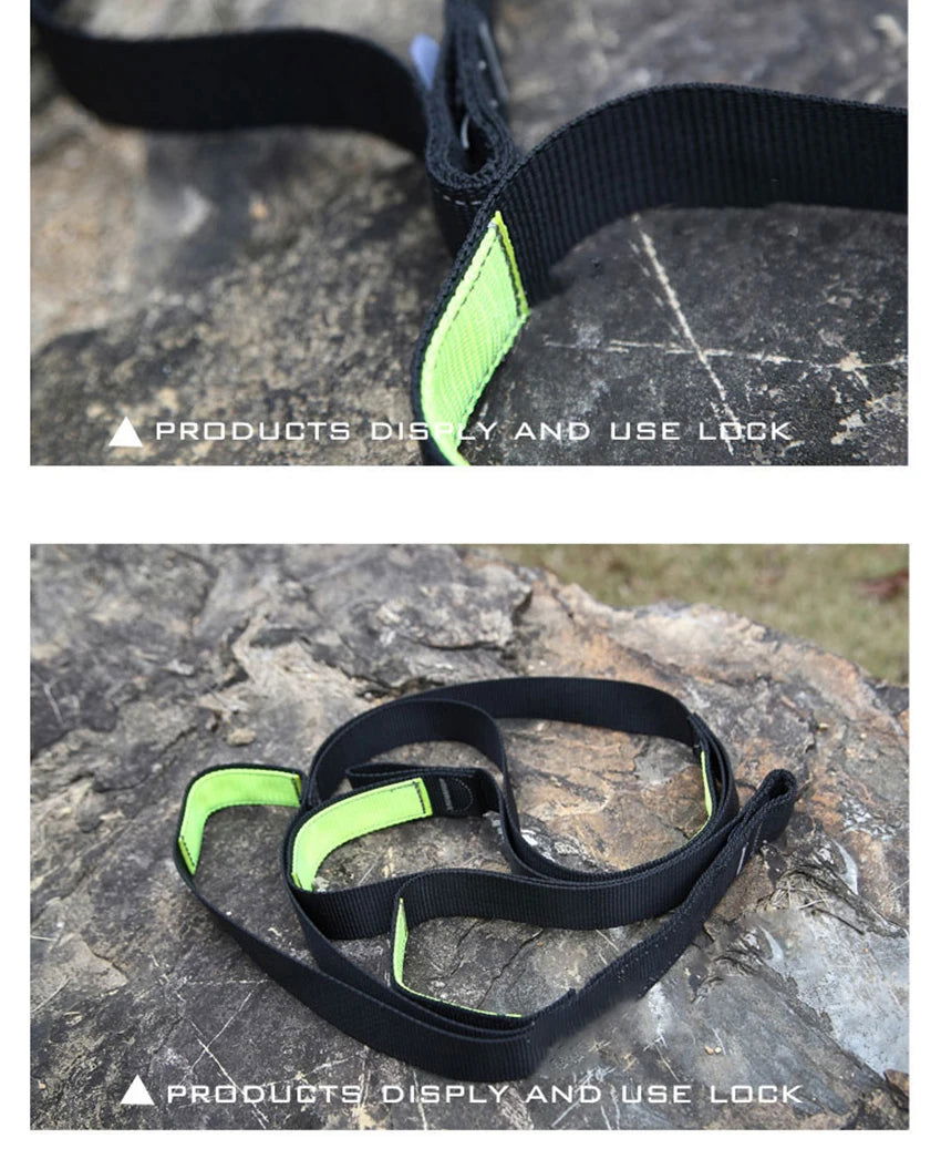 Polyester Rock Climbing Rope Step Ladder Caving Rappelling Strap 4 Steps Mountaineering Safety Gear Equipment Rope Ladder Strap himalipasal