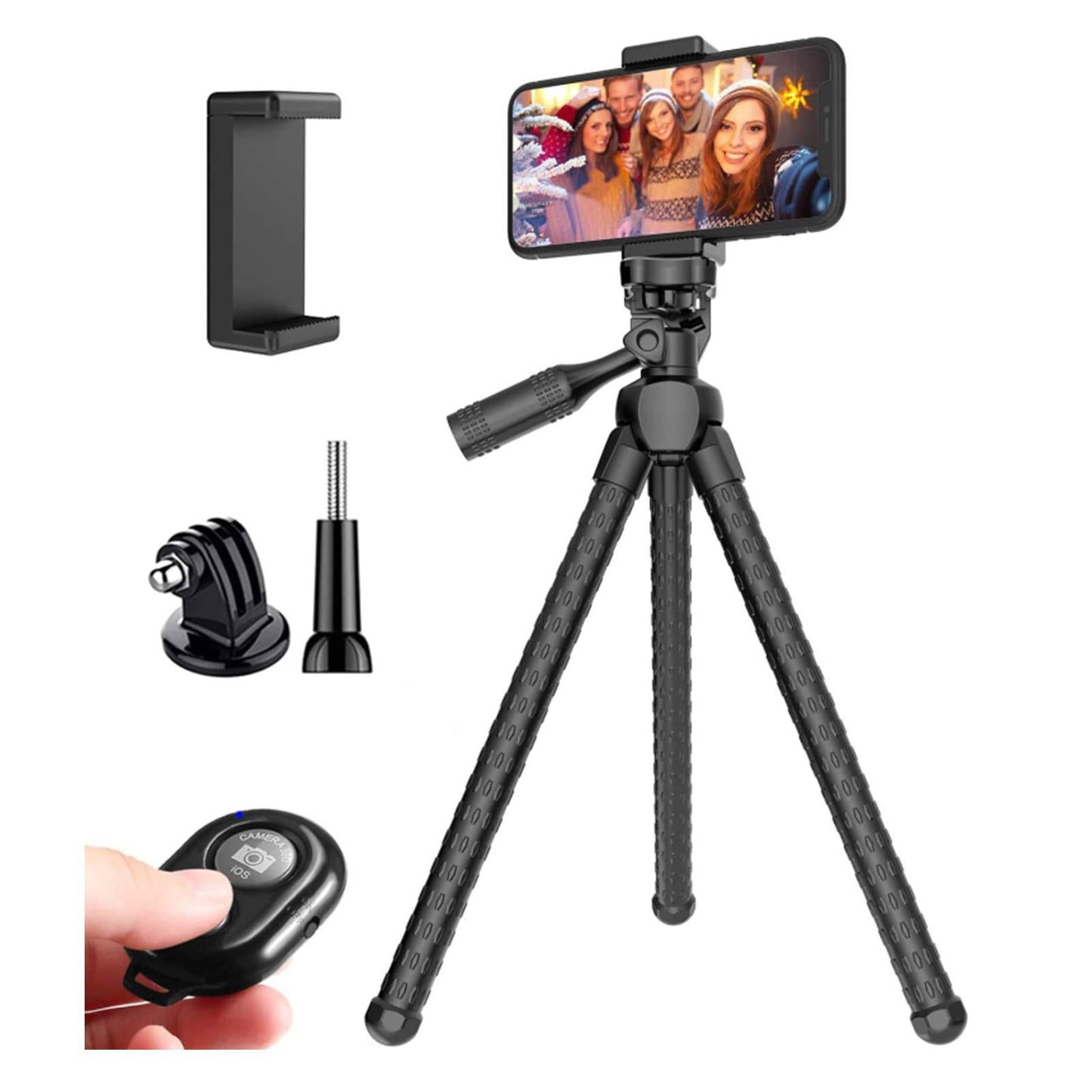 Portable And Adjustable Flexible Phone Tripods Camera Stand Holder With Remote himalipasal