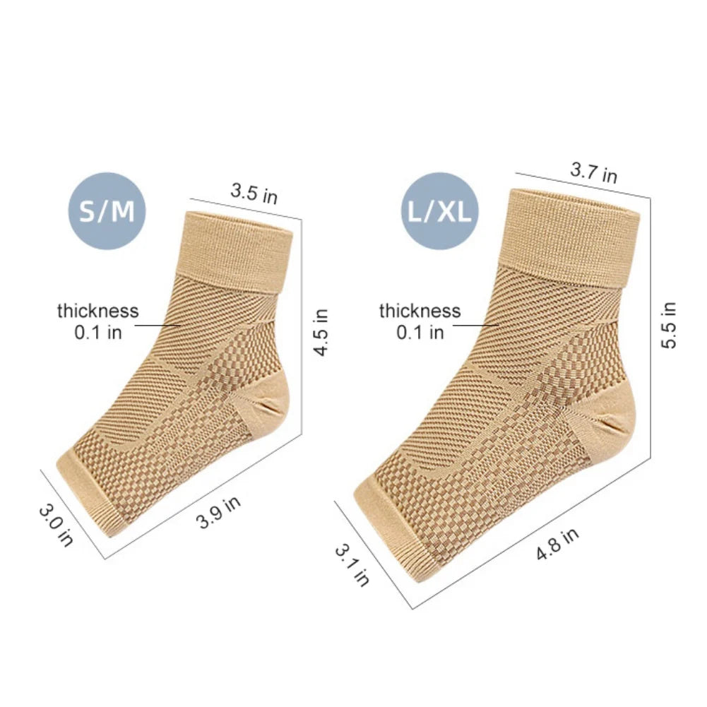 Protective Elastic Shock Absorbing Socks Mountaineering Basketball Ankle Protection Sports Compression Sox himalipasal