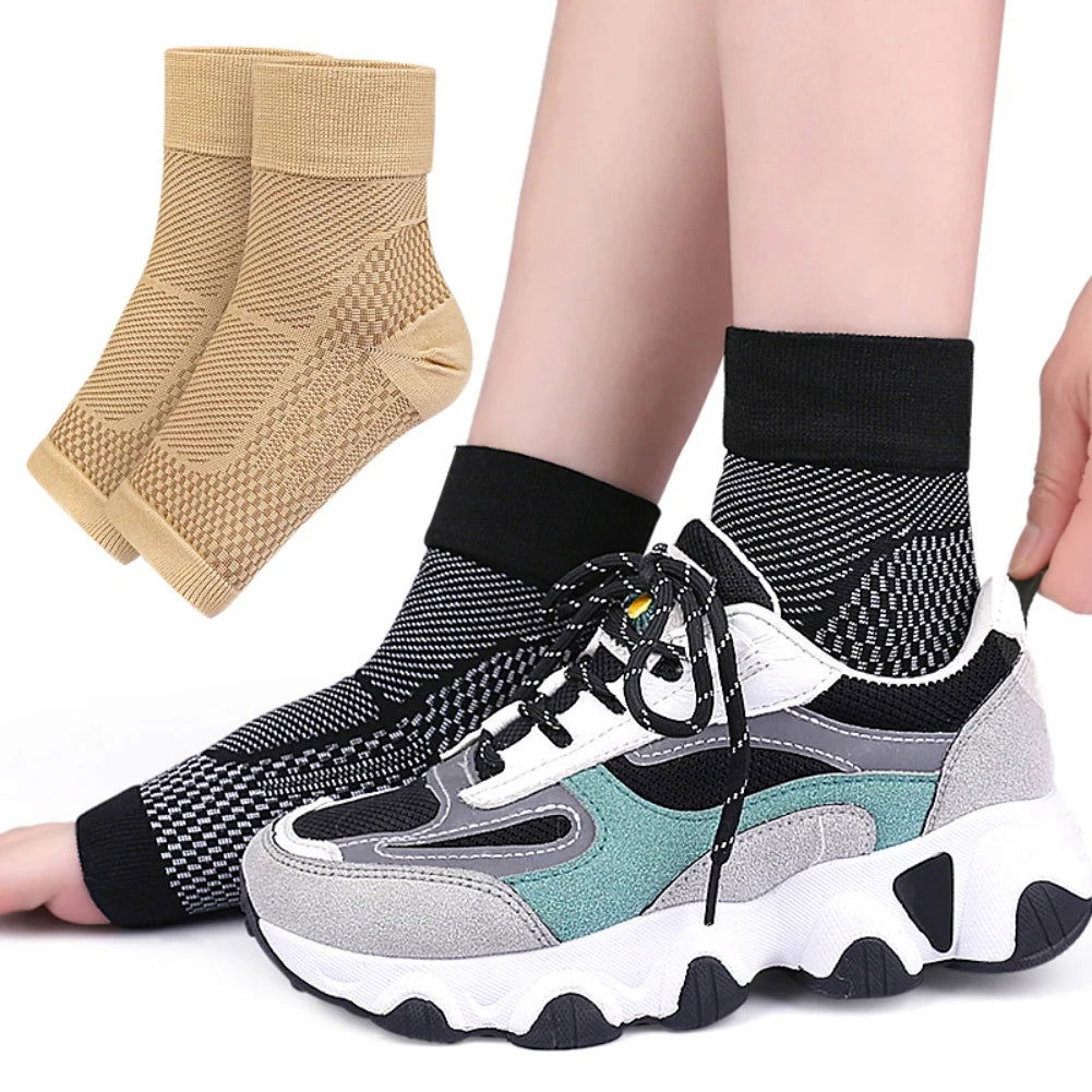 Protective Elastic Shock Absorbing Socks Mountaineering Basketball Ankle Protection Sports Compression Sox himalipasal