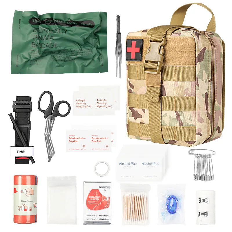 Rescue First Aid Kit Outdoor Trauma Medical Bag Set Emergency Survival Gear Camping Tactical Bag Molle Car Travel Hiking himalipasal