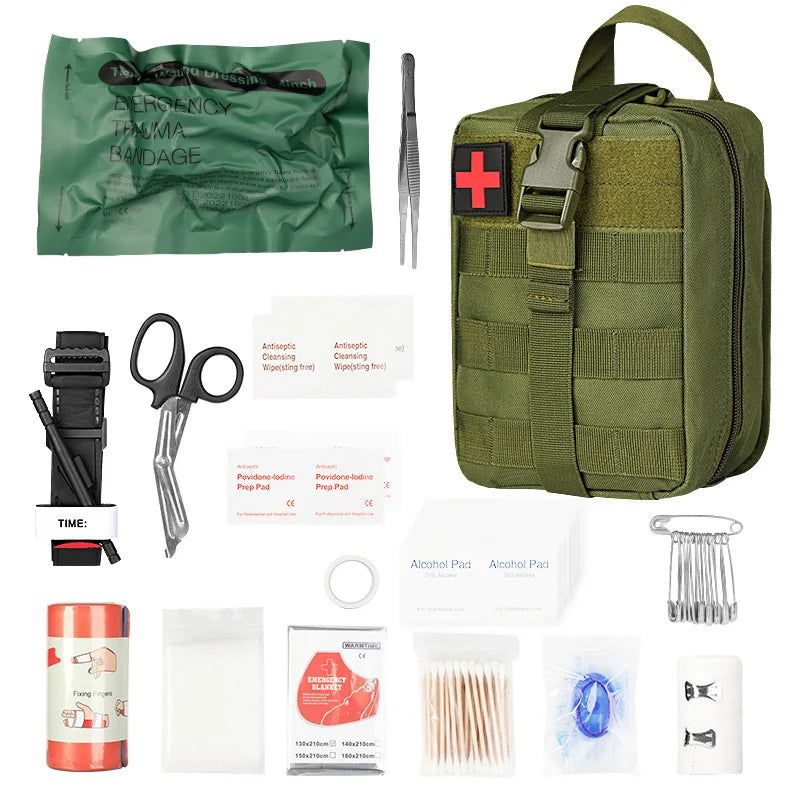 Rescue First Aid Kit Outdoor Trauma Medical Bag Set Emergency Survival Gear Camping Tactical Bag Molle Car Travel Hiking himalipasal