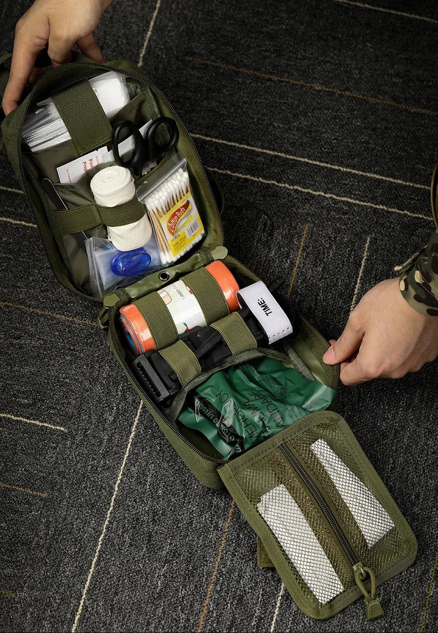 Rescue First Aid Kit Outdoor Trauma Medical Bag Set Emergency Survival Gear Camping Tactical Bag Molle Car Travel Hiking himalipasal