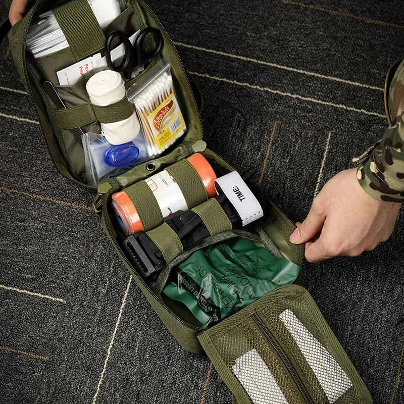 Rescue First Aid Kit Outdoor Trauma Medical Bag Set Emergency Survival Gear Camping Tactical Bag Molle Car Travel Hiking himalipasal