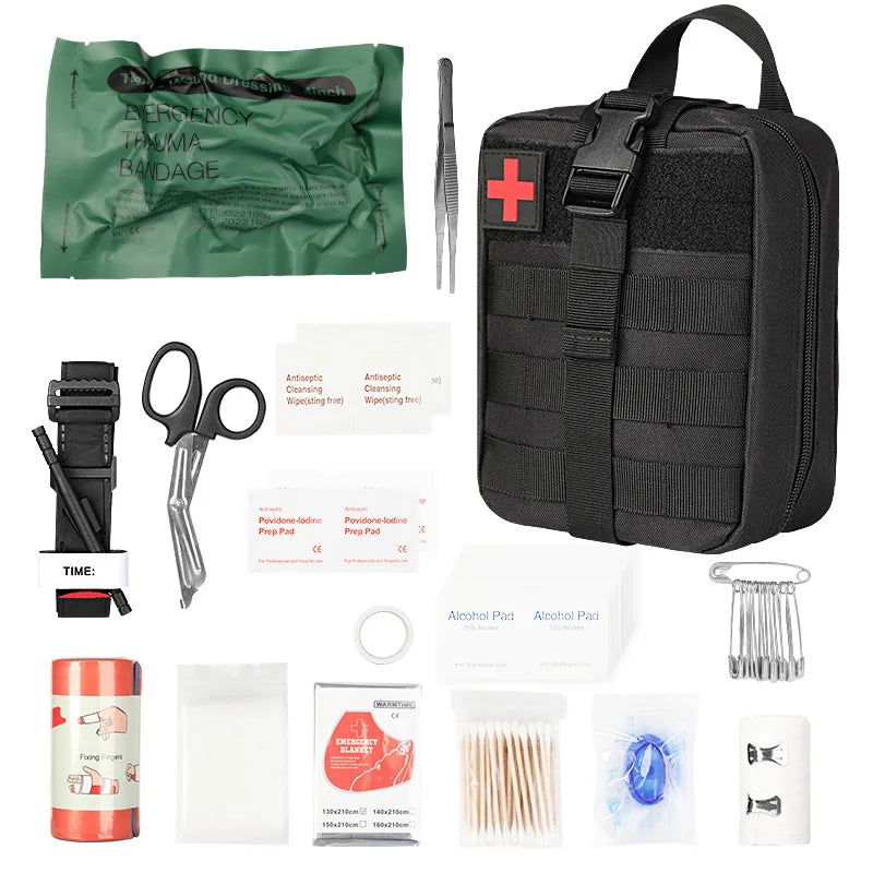 Rescue First Aid Kit Outdoor Trauma Medical Bag Set Emergency Survival Gear Camping Tactical Bag Molle Car Travel Hiking himalipasal