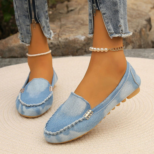 Round Toe Flat Loafers himalipasal