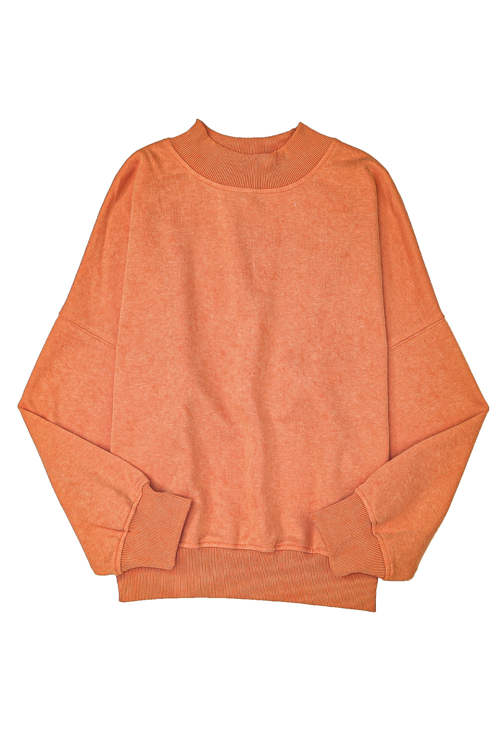 Ruby Plain Drop Shoulder Crew Neck Pullover Sweatshirt himalipasal