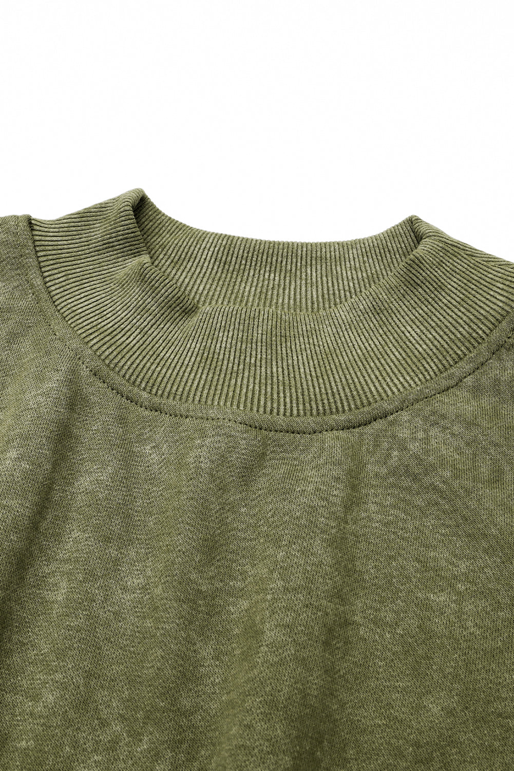 Ruby Plain Drop Shoulder Crew Neck Pullover Sweatshirt himalipasal