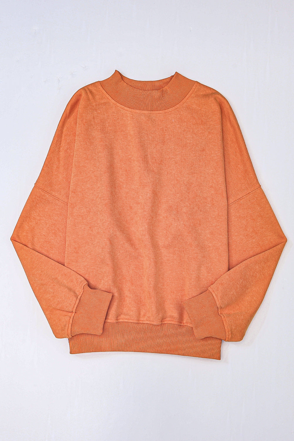 Ruby Plain Drop Shoulder Crew Neck Pullover Sweatshirt himalipasal