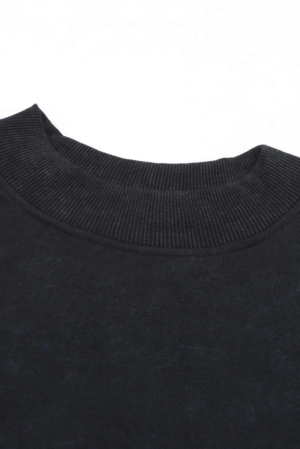 Ruby Plain Drop Shoulder Crew Neck Pullover Sweatshirt himalipasal