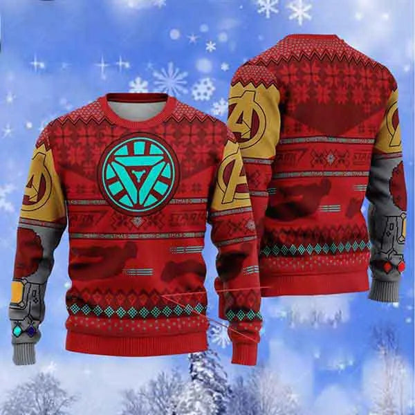 New 2025 Christmas Gift Ugly Sweater Men's Hot Selling AutumnWinter Oversized 3D Printed O-Collar Pullover Christmas Clothing