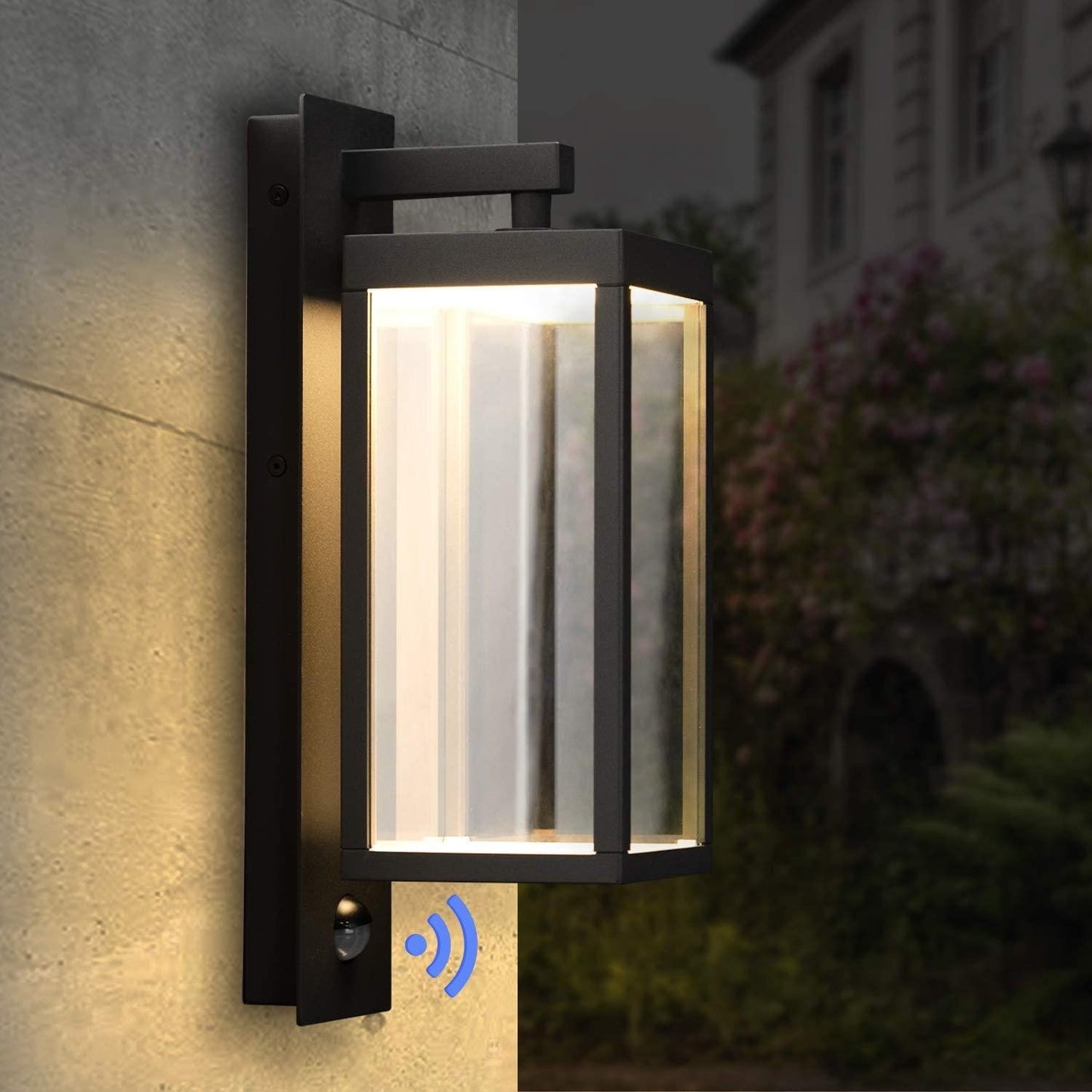 Sensor Outdoor Wall Sconce LED Exterior IP54 ,13W 750Lm 3000K himalipasal