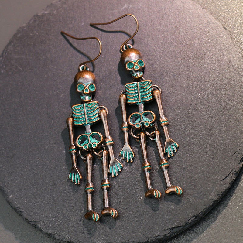 Skeleton Alloy Earrings himalipasal