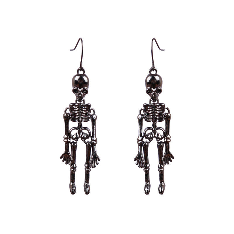 Skeleton Alloy Earrings himalipasal