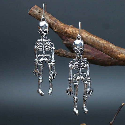 Skeleton Alloy Earrings himalipasal