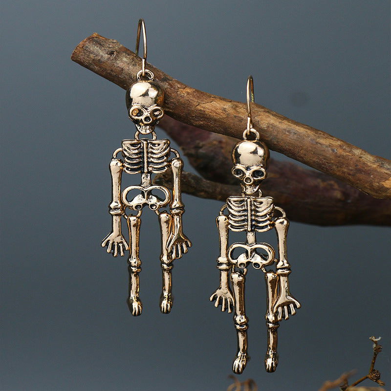 Skeleton Alloy Earrings himalipasal