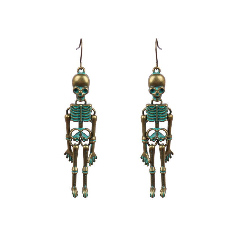 Skeleton Alloy Earrings himalipasal