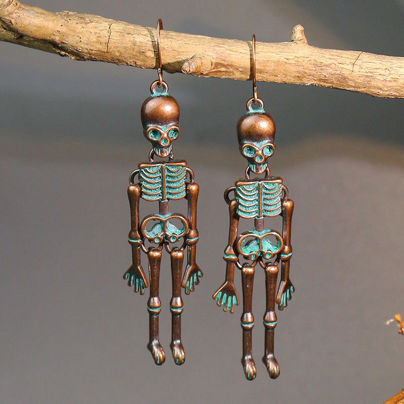 Skeleton Alloy Earrings himalipasal