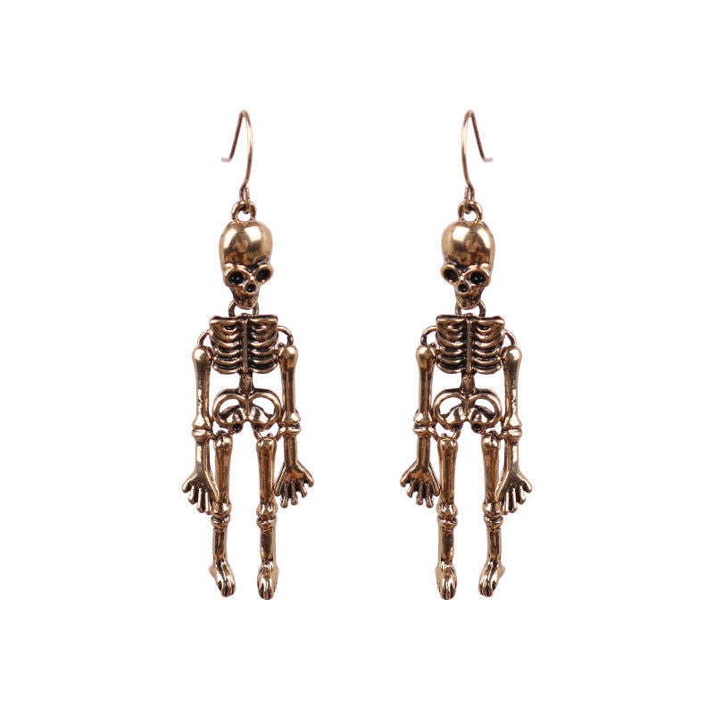 Skeleton Alloy Earrings himalipasal