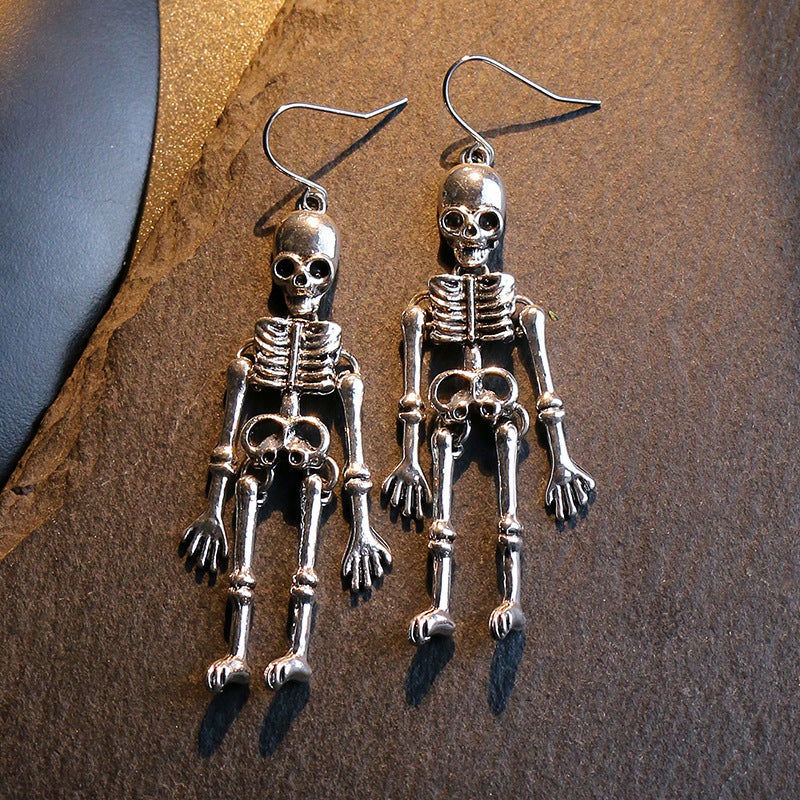 Skeleton Alloy Earrings himalipasal