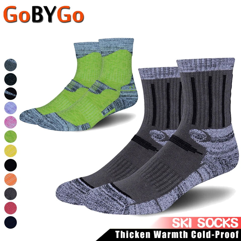 Skiing Socks Winter Unisex Thicken Warmth Mountaineering Snowboard Hiking Moisture Wicking Cold-Proof Outdoor Sports Socks himalipasal