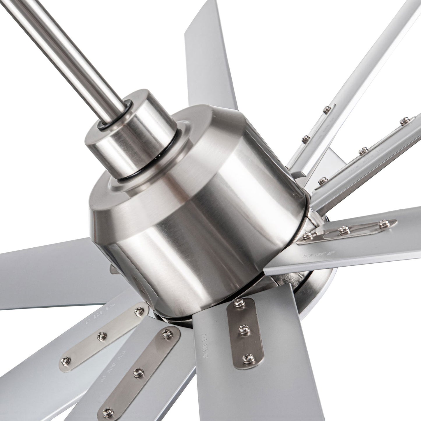 Smart 72" Integrated LED Ceiling Fan with Silver Blades in Brushed Nickel Finish himalipasal