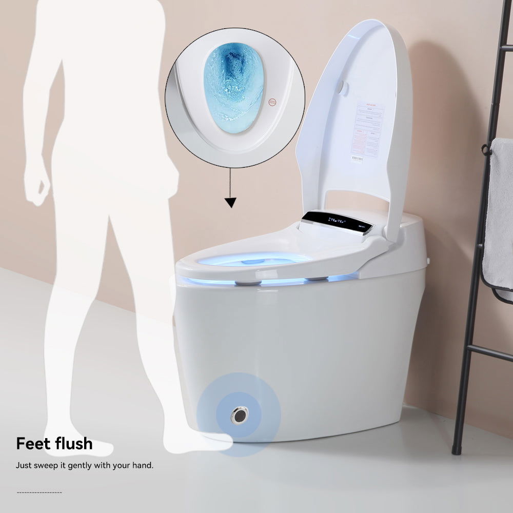 Smart Toilets with Heated Bidet Seat, Portable toilet with bidet built, Bidet toilet with Dryer and Warm Water himalipasal