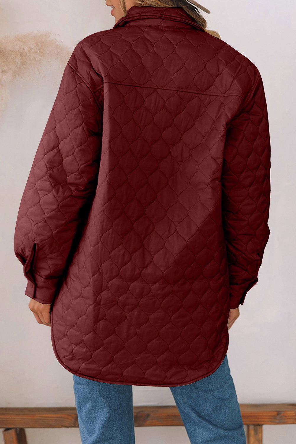 Snap Down Collared Winter Coat himalipasal