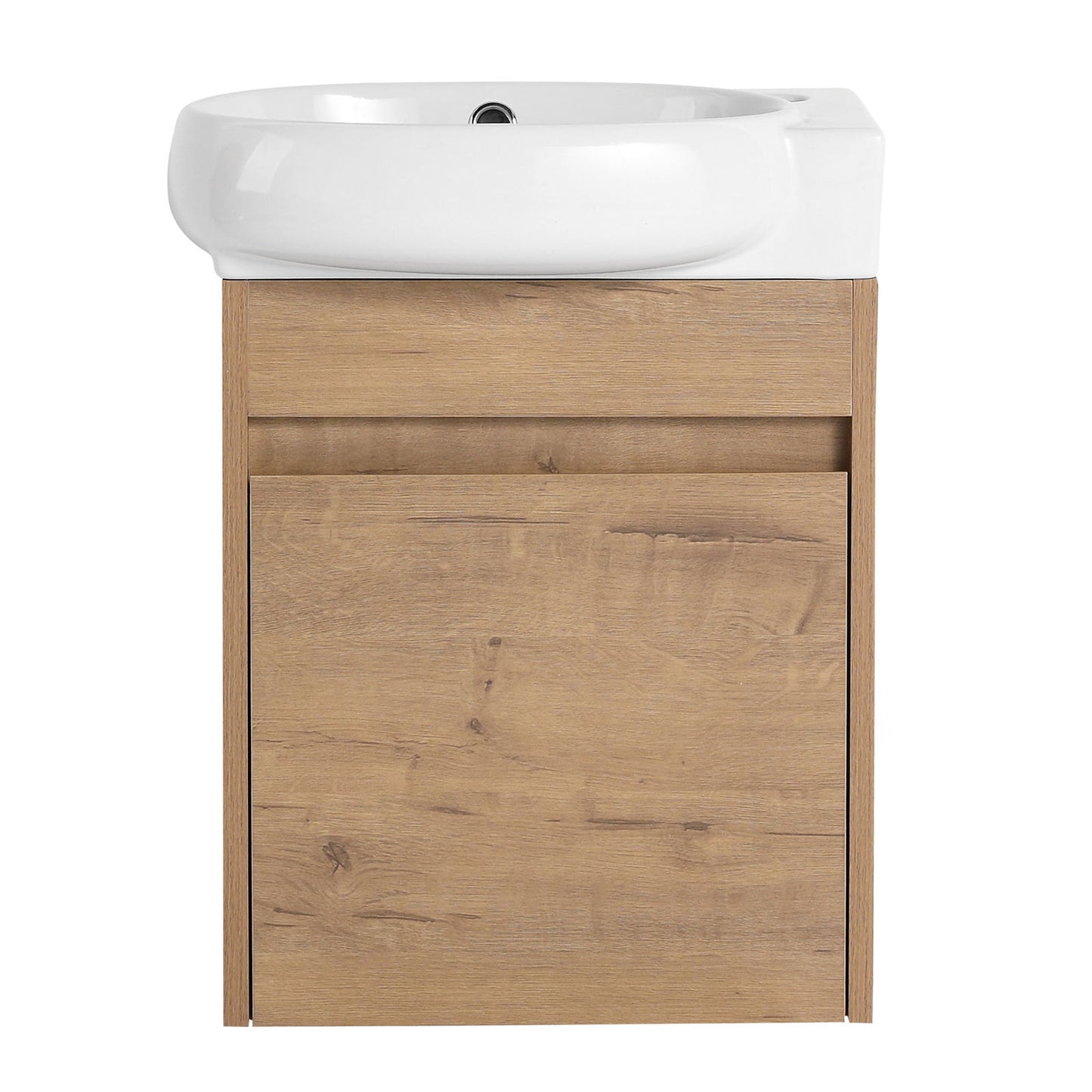 Soft Close Doors Bathroom Vanity With Sink,16 Inch For Small Bathroom himalipasal