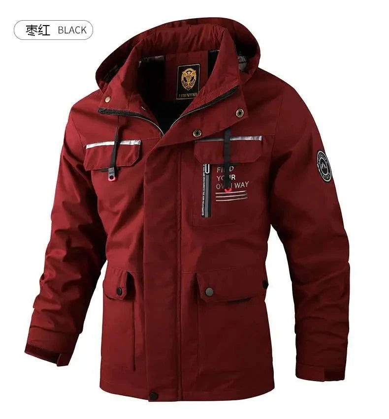 Spring and Autumn Jacket Men's Single Layer Waterproof Windbreaker Outdoor Sports Mountaineering Jacket Men Clothing Luxury Coat himalipasal