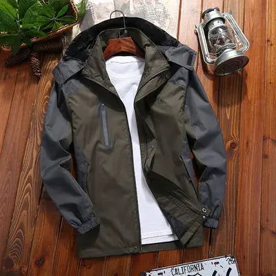 Spring and Autumn Men's Hiking Jakets Outdoors Couple Jacket Mountaineering Suit Windproof Waterproof Casual Loose Camping Coat himalipasal