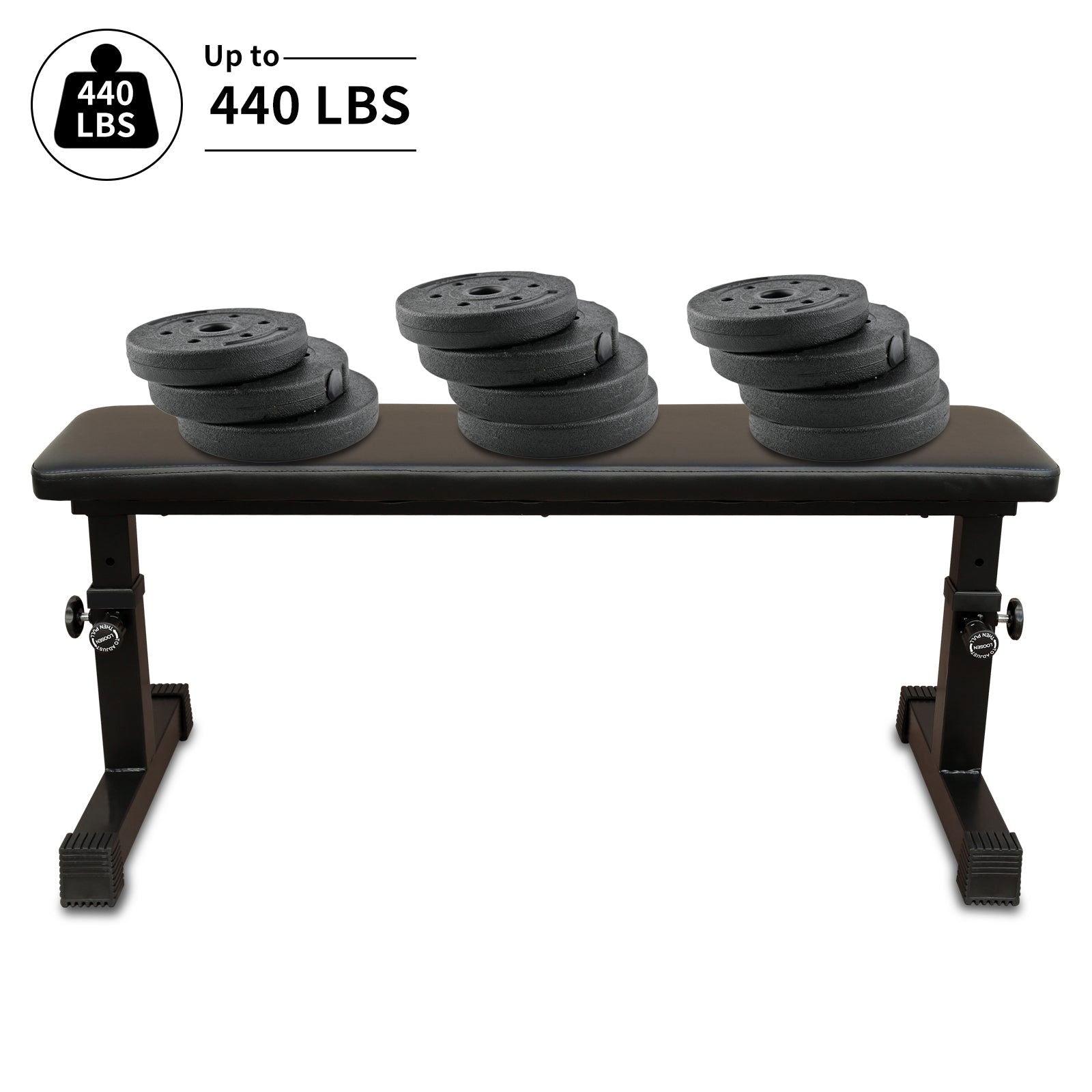 THE Flat Weight Bench for Strength Training W/ 5-Level Adjustable Height himalipasal