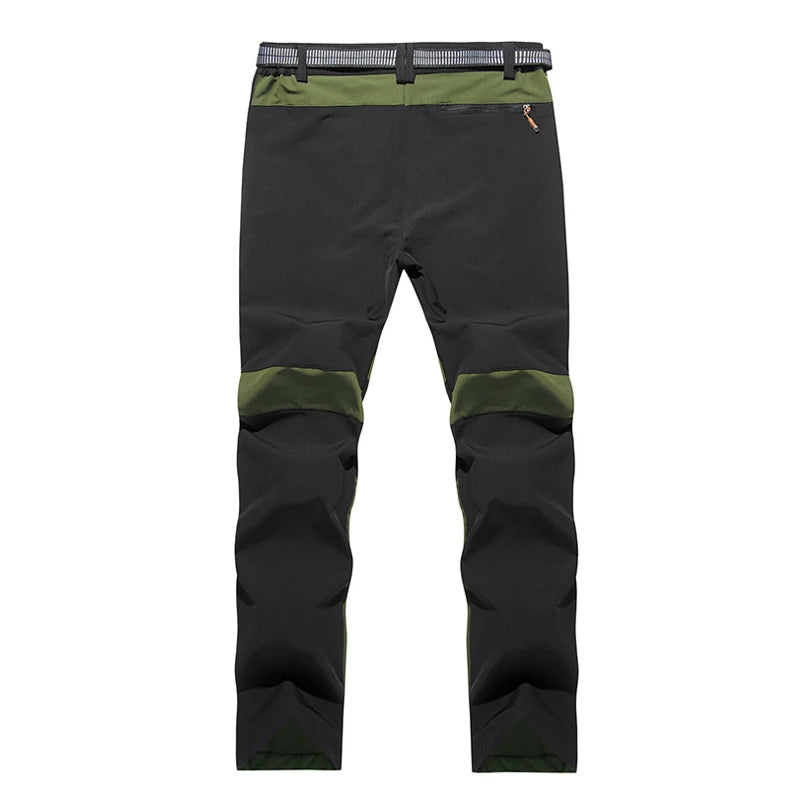 TRVLWEGO Summer Men Outdoor Quick Dry Sport Hiking Pants Solid Elastic Polyester Trousers Mountaineering Trekking Running himalipasal