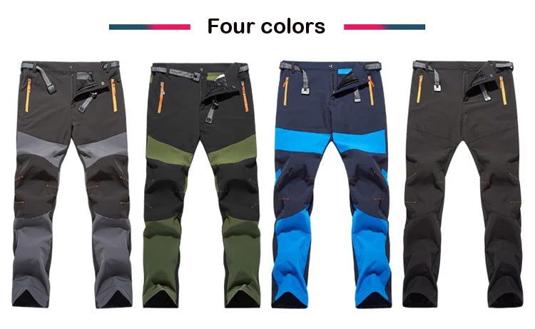 TRVLWEGO Summer Men Outdoor Quick Dry Sport Hiking Pants Solid Elastic Polyester Trousers Mountaineering Trekking Running himalipasal