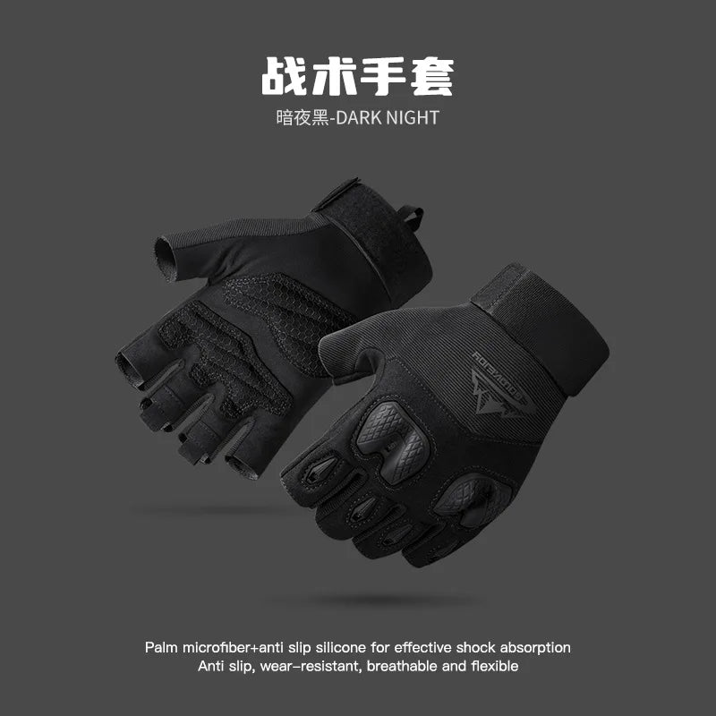 Tactical Men's Fitness Training Outdoor Cycling Sports Leak Half Finger Non-Slip Mountaineering Rock Climbing Fighting Protectiv himalipasal