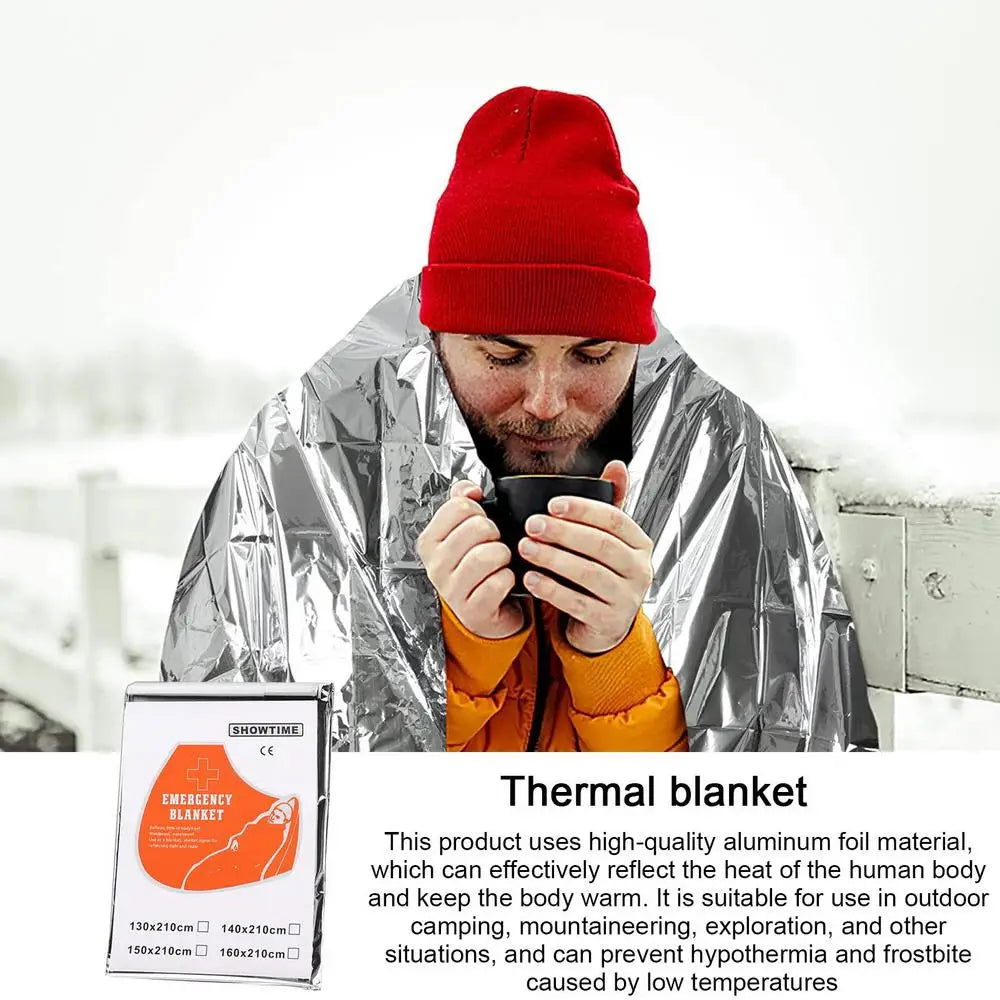 Thermal Blankets Survival Survival Gear And Equipment Survival Kits Space Blanket For Adults Thermal For Mountaineering Hiking himalipasal