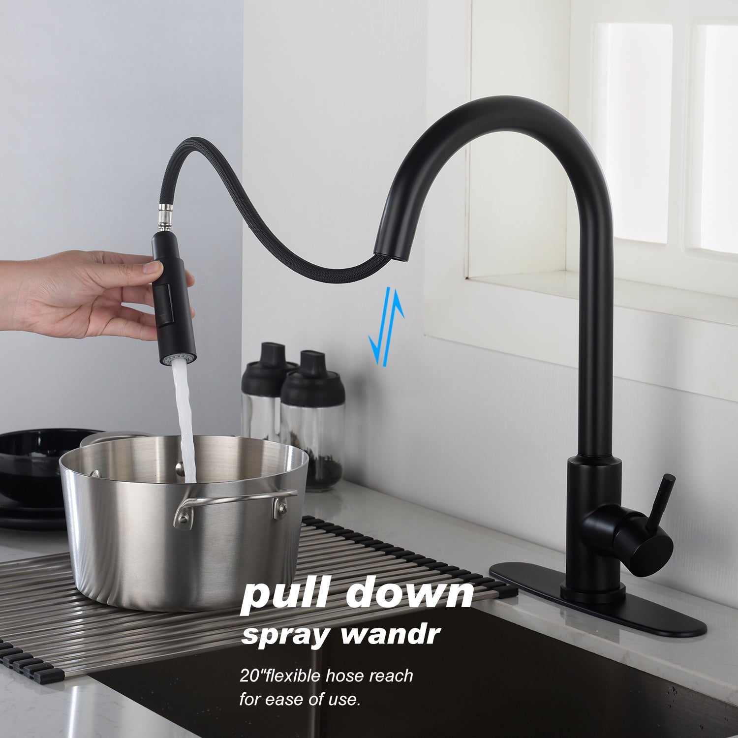 Touch Kitchen Faucet with Pull Down Sprayer himalipasal