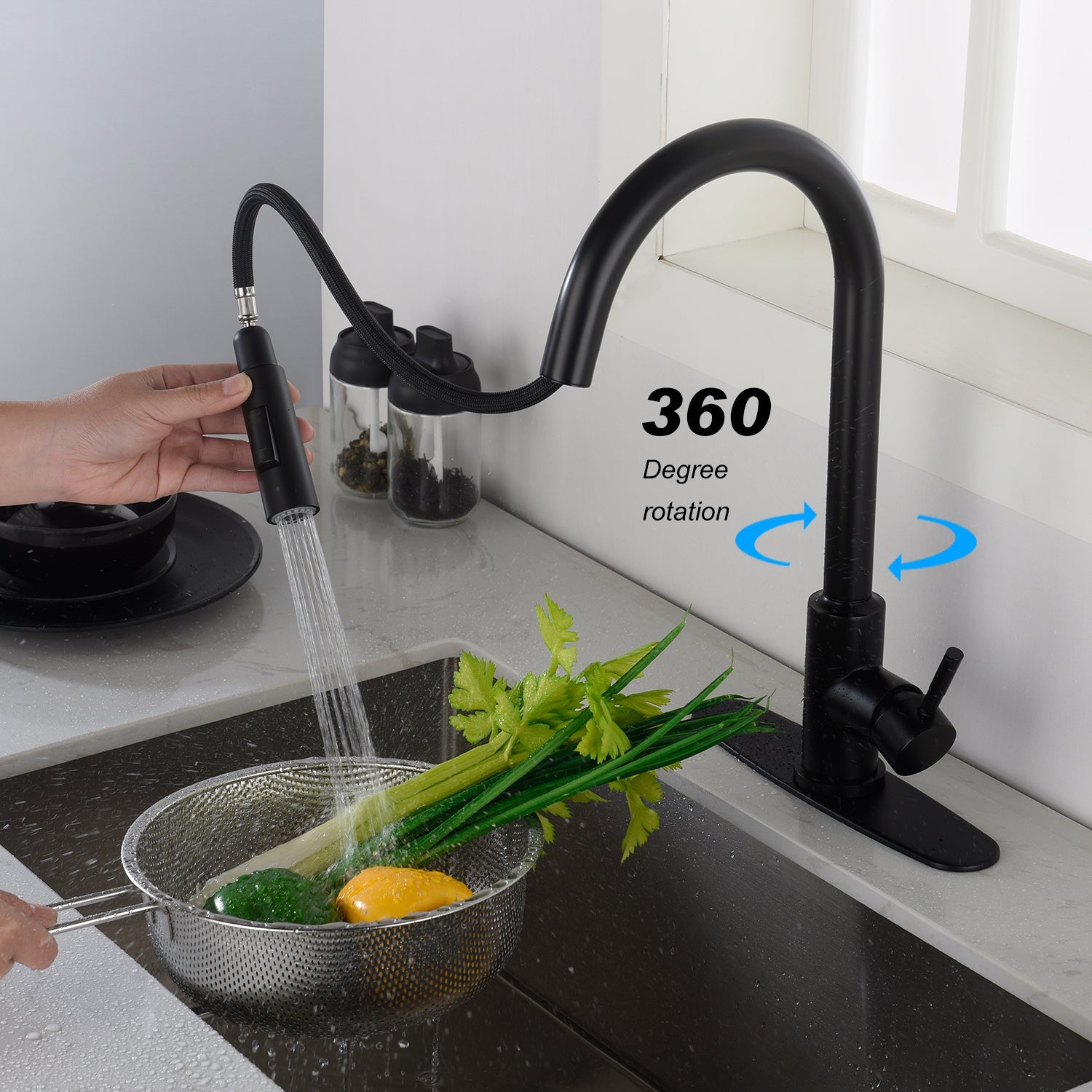 Touch Kitchen Faucet with Pull Down Sprayer himalipasal