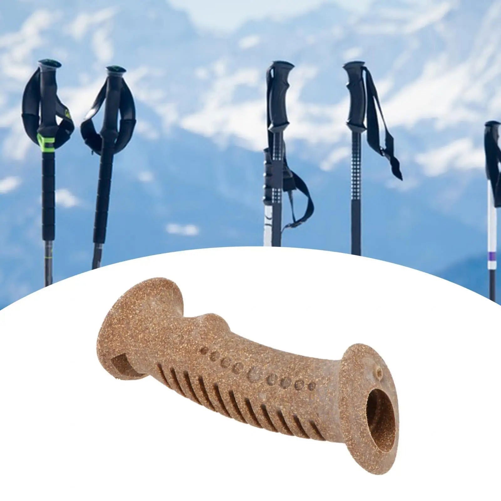 Trekking Poles Handle Tools Supplies Adapter Cane Handle for Rock Climbing Outdoor Camping Mountaineering Bicycle Handlebars himalipasal