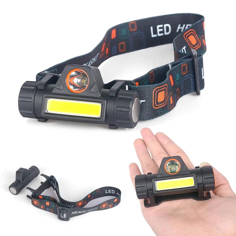 USB Rechargeable LED Flashlight Lighting Headlamps Night Outdoors Fishing Camping Mountaineering Lights Waterproof Headlight himalipasal